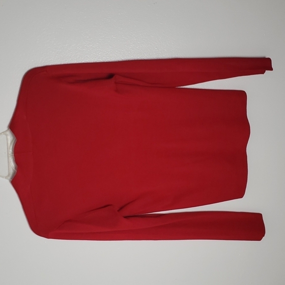 Jacobson's 100% silk sweater red, v neck, stretch, women's size medium - Picture 5 of 5